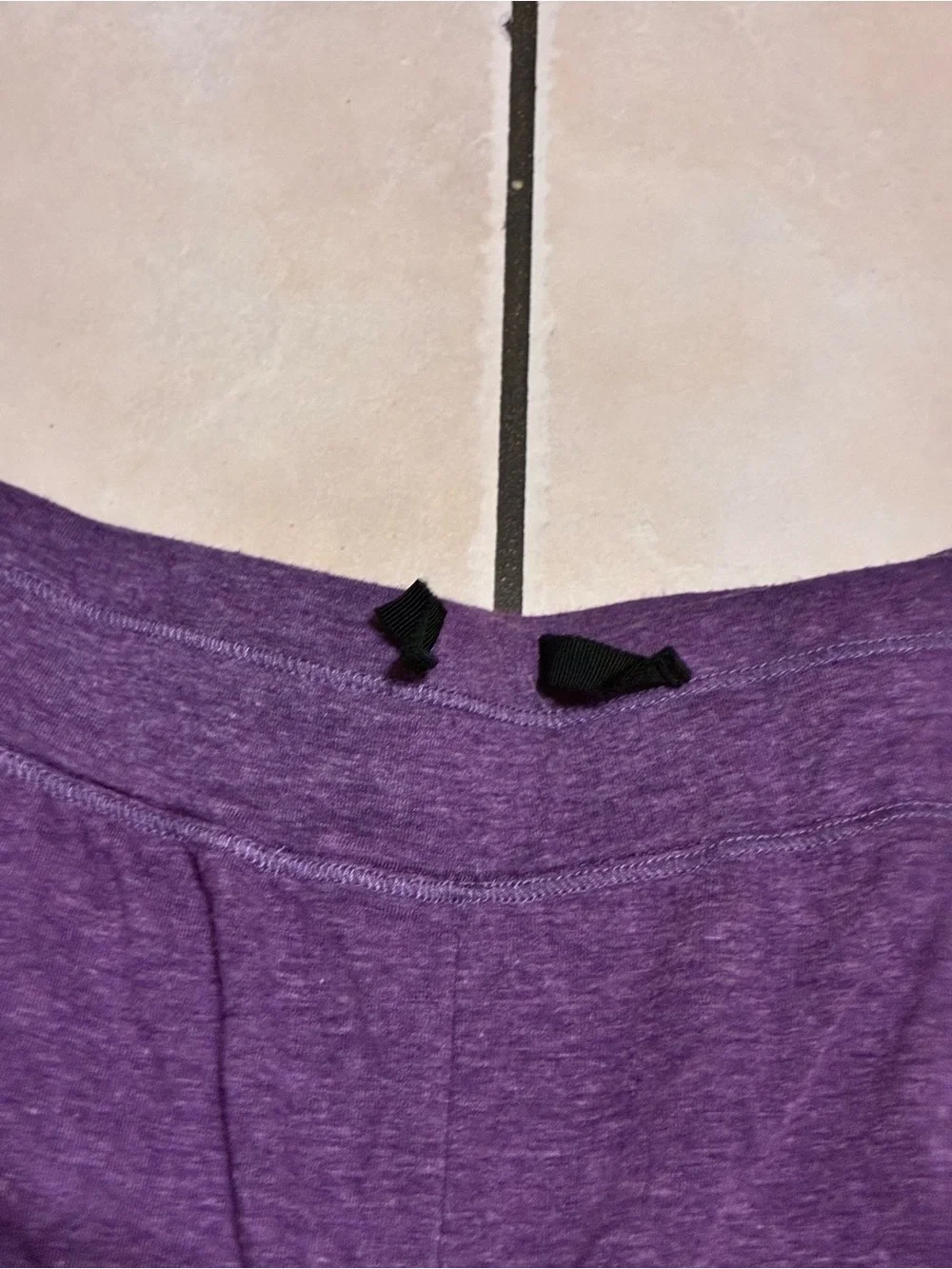 Cuddl Duds Heathered Purple Athletic Lounge Shorts
